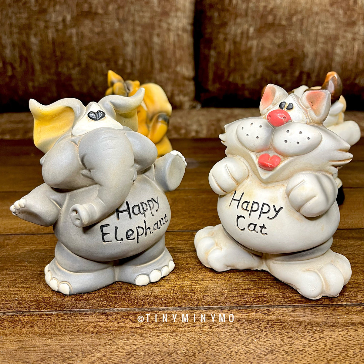 Happy Animal Resin Piggy Bank - Tinyminymo