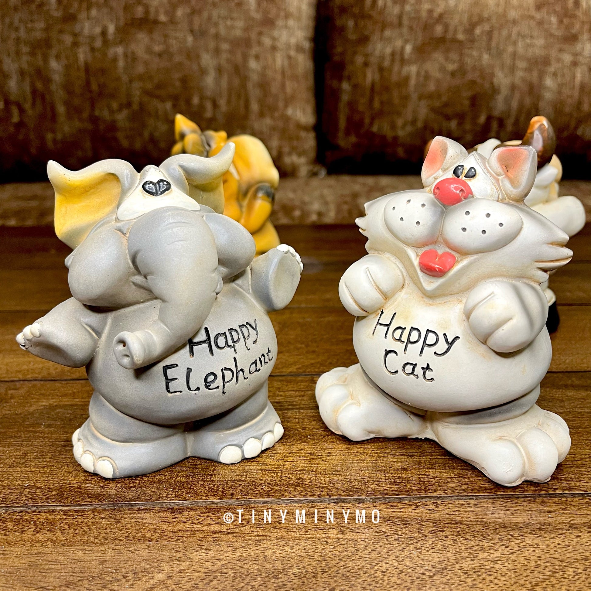 Happy Animal Resin Piggy Bank - Tinyminymo