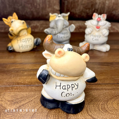 Happy Animal Resin Piggy Bank - Tinyminymo