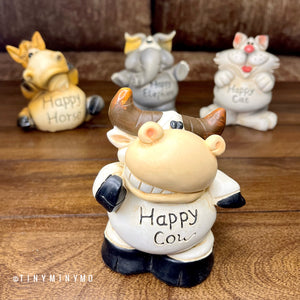 Happy Animal Resin Piggy Bank - Tinyminymo