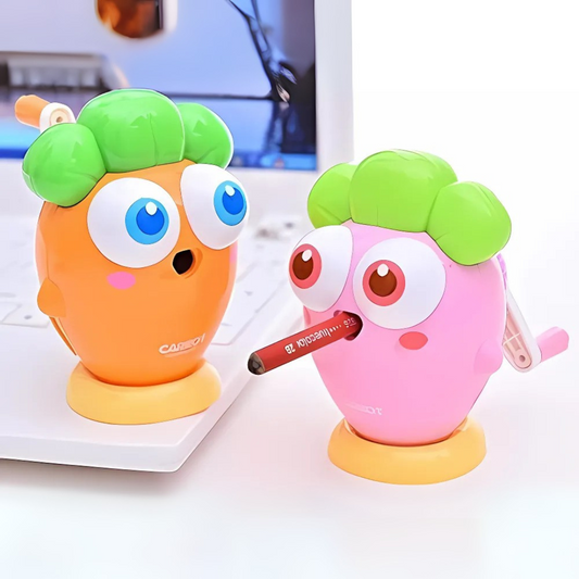 Two Colors of Happy Carrot Mechanical Sharpener - Tinyminymo 