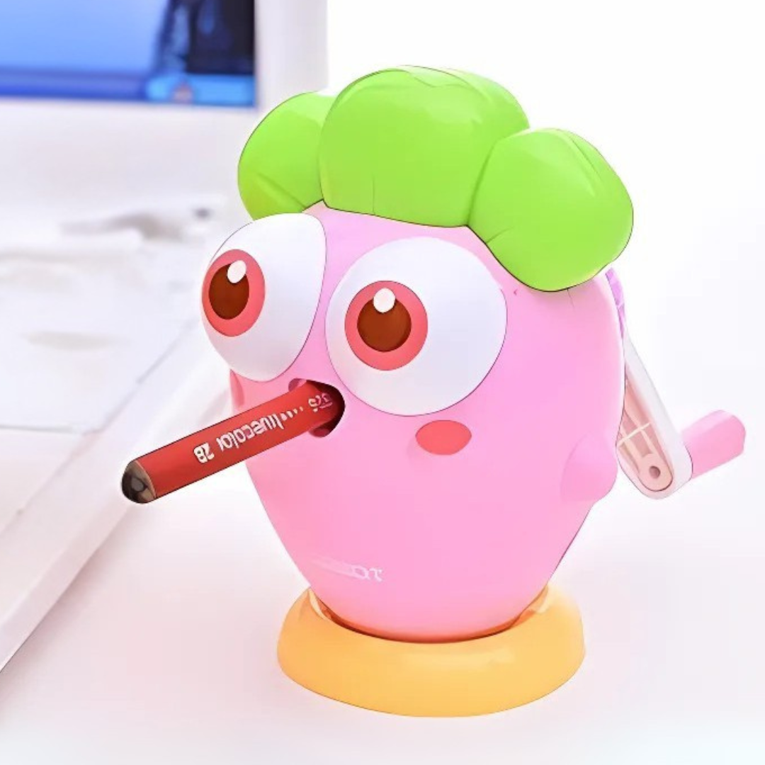 Pink Happy Carrot Mechanical Sharpener - Tinyminymo 
