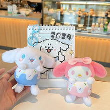 Load image into Gallery viewer, Two Small Plush Keychain in Sanrio Designs - Tinyminymo 
