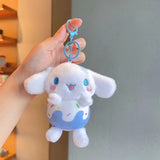 Happy Cinnamoroll Plush Keychain