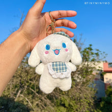 Load image into Gallery viewer, Happy Cinnamoroll Plush Keychain - Tinyminymo
