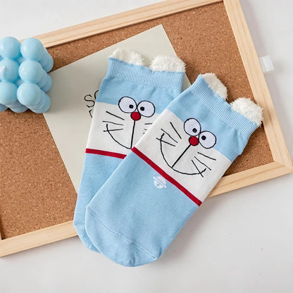 Doraemon Socks in Blue Color - Tinyminymo