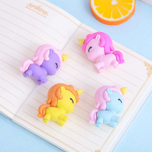 Happy Unicorn Mini Eraser - Tinyminymo