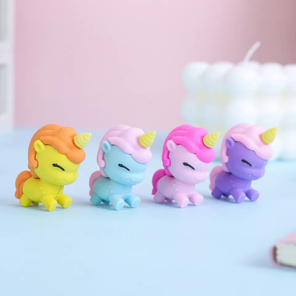 Happy Unicorn Mini Eraser - Tinyminymo