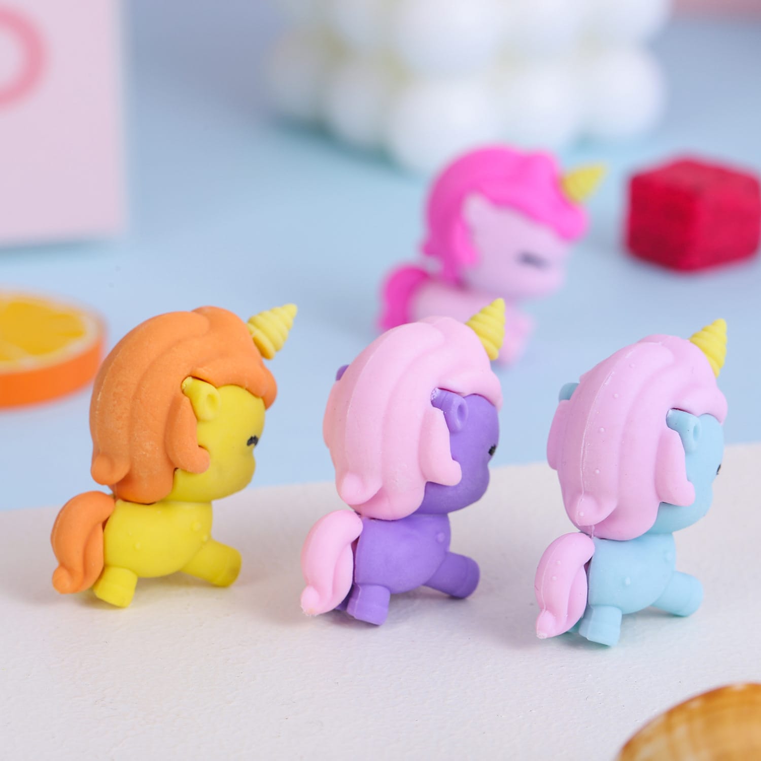 Happy Unicorn Mini Eraser - Tinyminymo