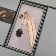 Load image into Gallery viewer, Harry Potter Bookmark with Charms in Slytherin House Uniform - Tinyminymo 
