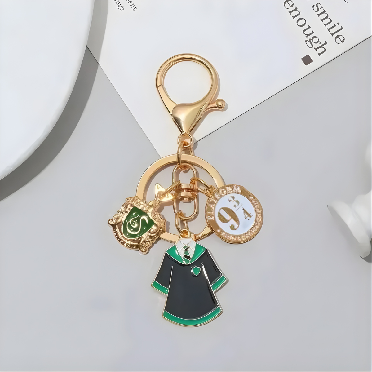Slytherin Metal Charm - Tinyminymo