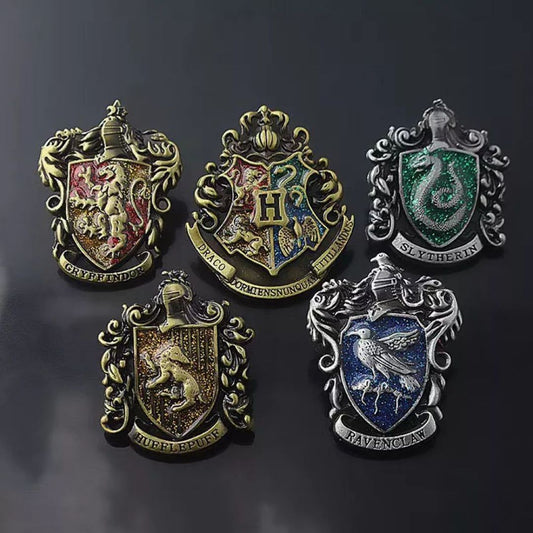 Five Designs of Harry Potter Crest Lapel Pins - Tinyminymo