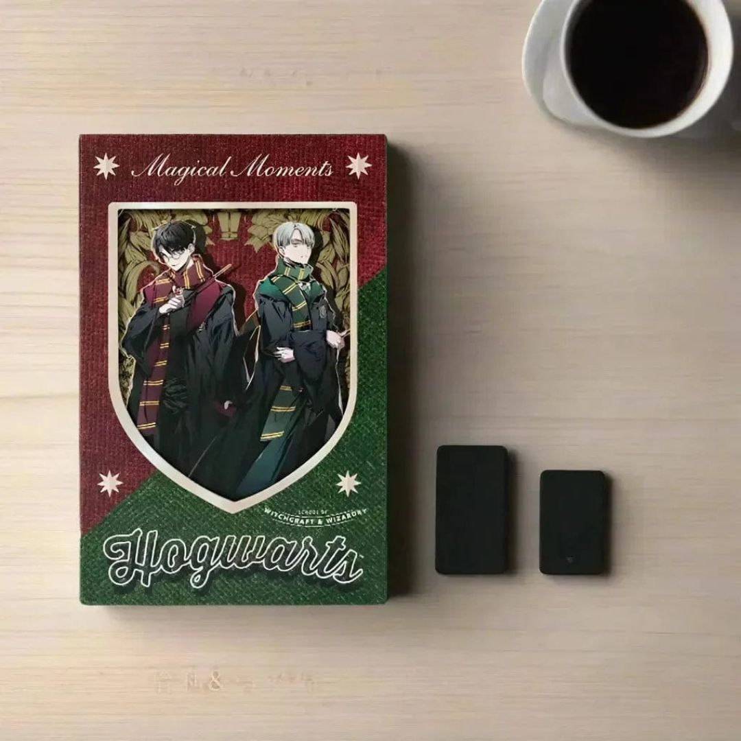 Harry Potter themed Planner with 'Hogwarts' written, shown with a cup of coffee – Tinyminymo