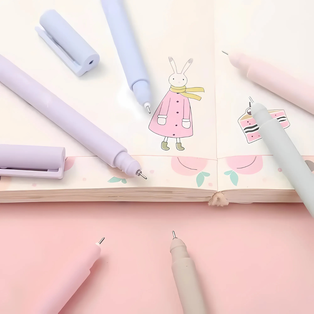 Hello Kawaii Gel Pens - Set of 6 - Tinyminymo