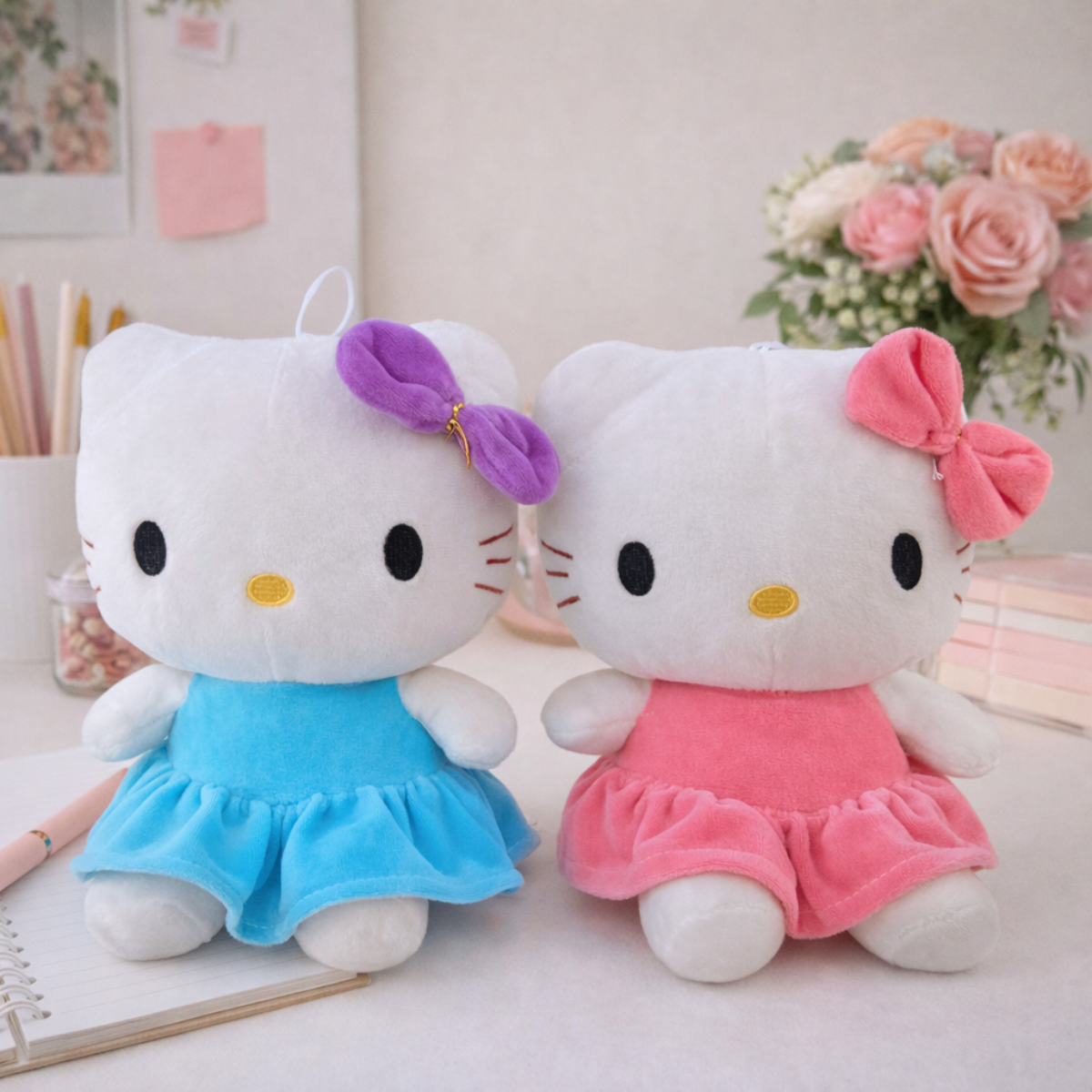 Blue and Pink Color Hello Kitty Soft Toys - Tinyminymo