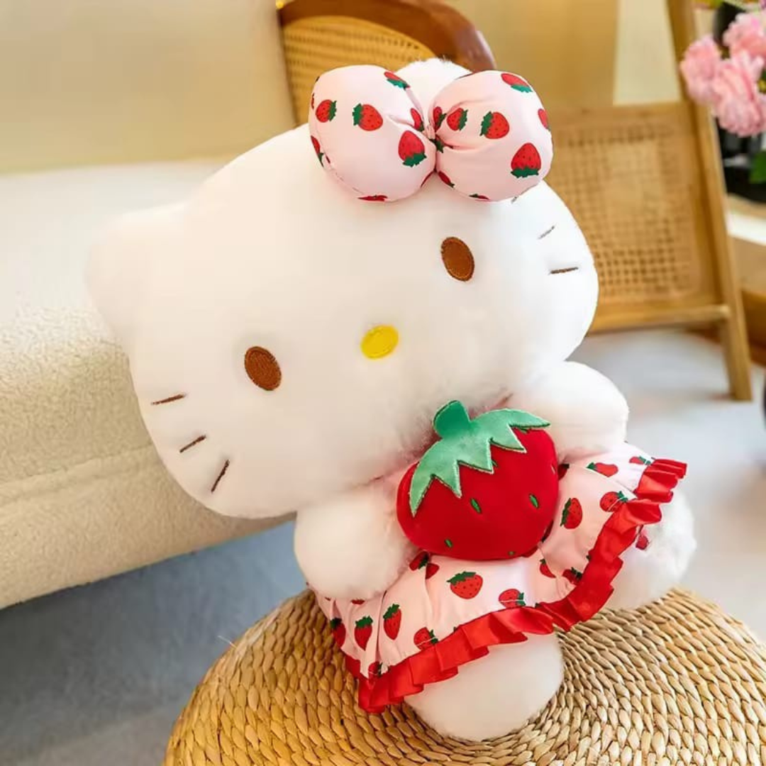 Hello Kitty with Strawberry Plush Toy - Tinyminymo