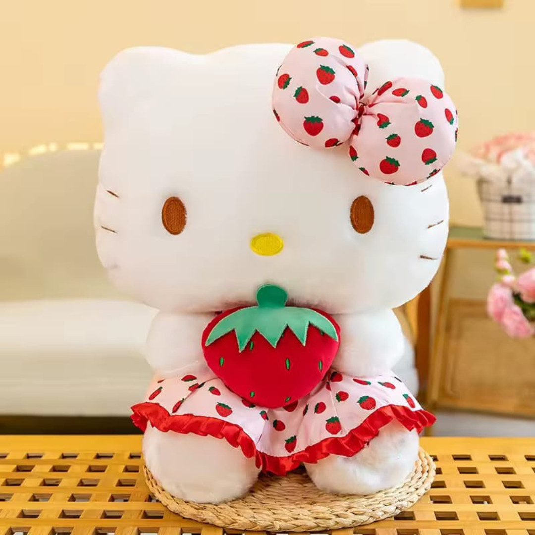 Hello Kitty with Strawberry Plush Toy - Tinyminymo