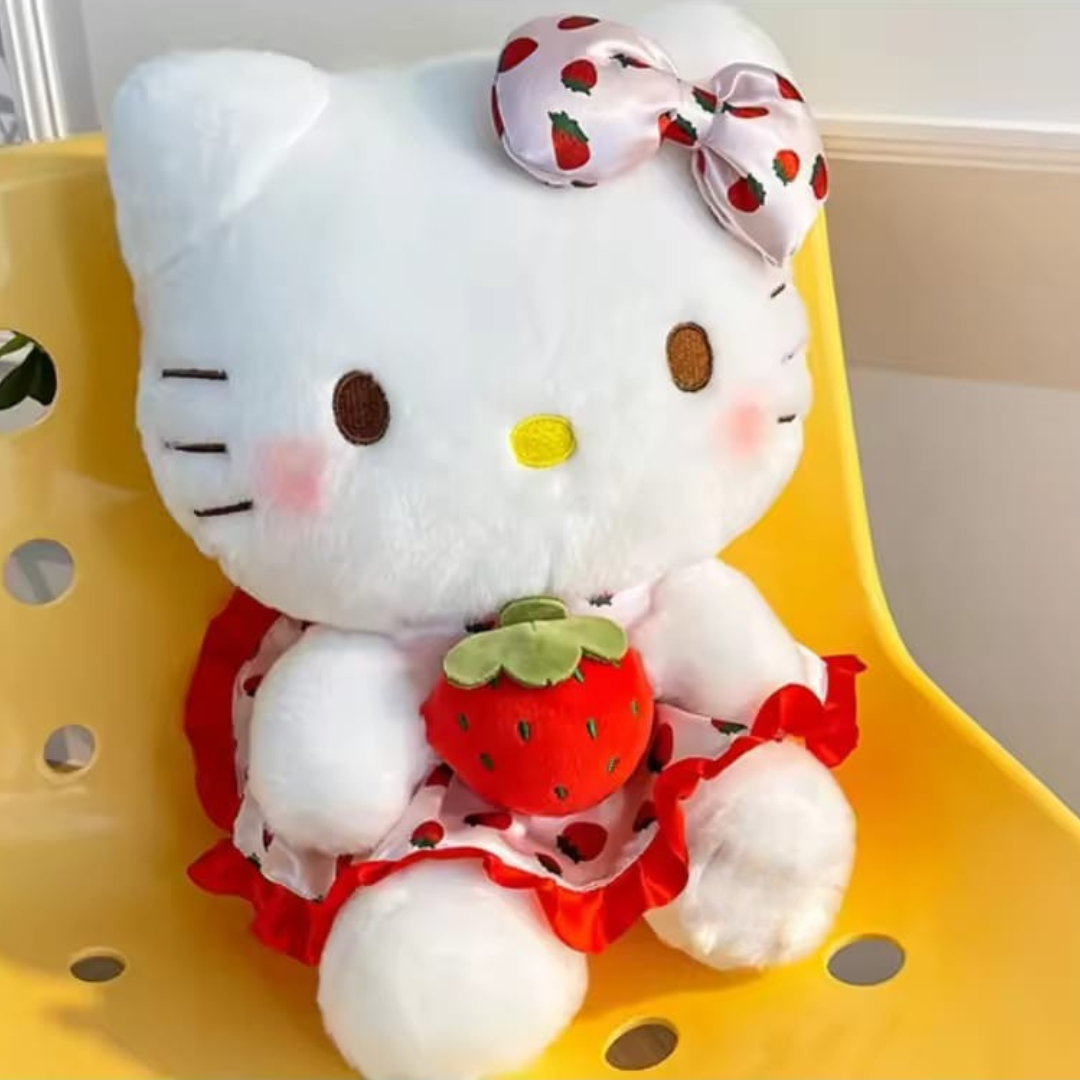 Hello Kitty with Strawberry Plush Toy - Tinyminymo