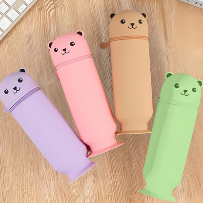 High-Quality Bear Shaped Pencil Case - Tinyminymo