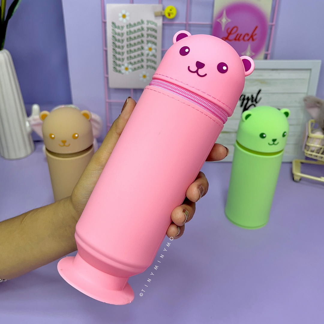 High-Quality Bear Shaped Pencil Case - Tinyminymo