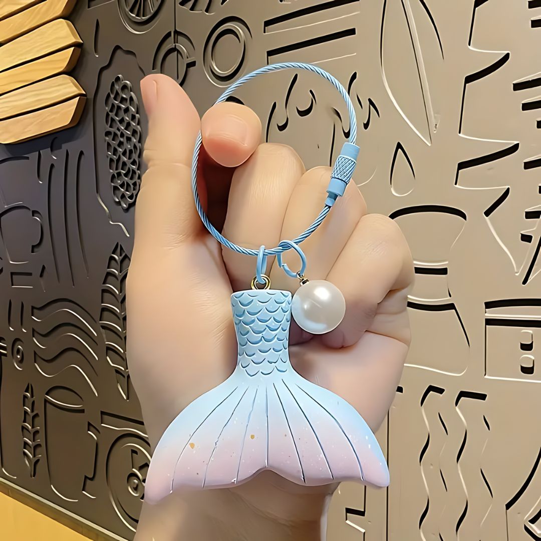 High-Quality Mermaid Tail 3D Keychain - Tinyminymo