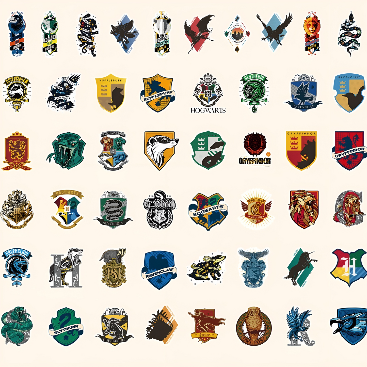 Hogwarts Stickers - Set of 50 - Tinyminymo