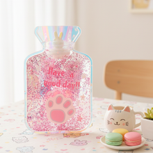Load image into Gallery viewer, Pink Color Holograhic Mini Hot Water Bag - Tinyminymo
