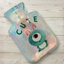 Load image into Gallery viewer, Green Color Holographic Mini Hot Water Bag - Tinyminymo 
