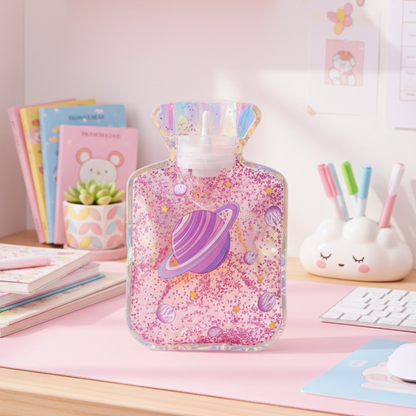 Cute Holographic Hot Water Bottle for Winter comfort - Tinyminymo 