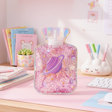 Load image into Gallery viewer, Cute Holographic Hot Water Bottle for Winter comfort - Tinyminymo 
