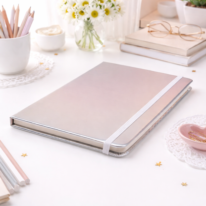 Silver Color Notebook - Tinyminymo