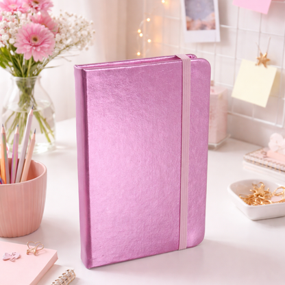 Holographic Diary for Girls and Woman in Pink Color - Tinyminymo