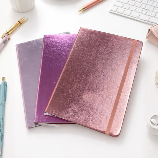 Three Metallic Colors in Holographic Notebook - Tinyminymo