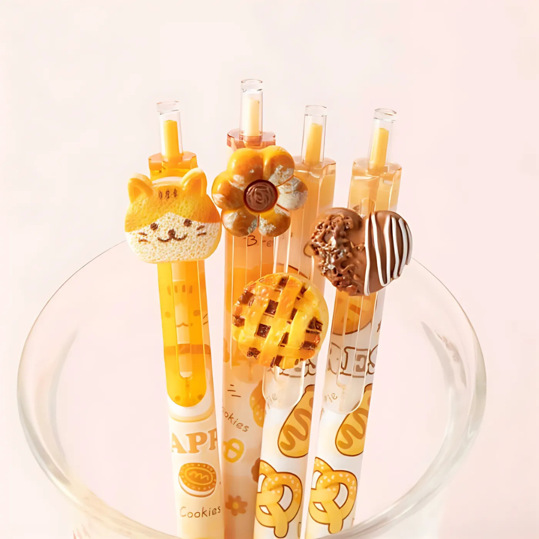 Four Design Homemade Cookie Gel Pen in a Jar - Tinyminymo