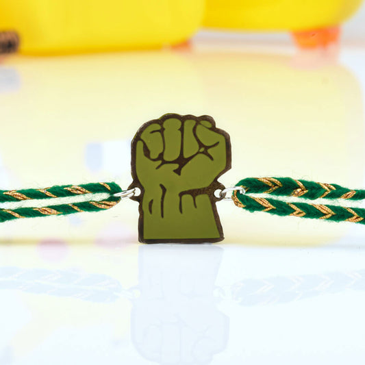 Hulk Hand Metal Rakhi - Tinyminymo