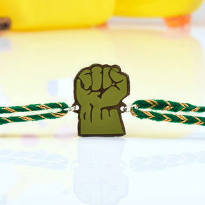 Hulk Hand Metal Rakhi - Tinyminymo