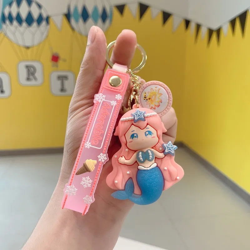Beautiful Mermaid 3D Keychain - Tinyminymo