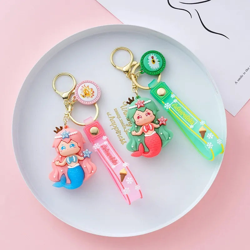 Beautiful Mermaid 3D Keychain - Tinyminymo