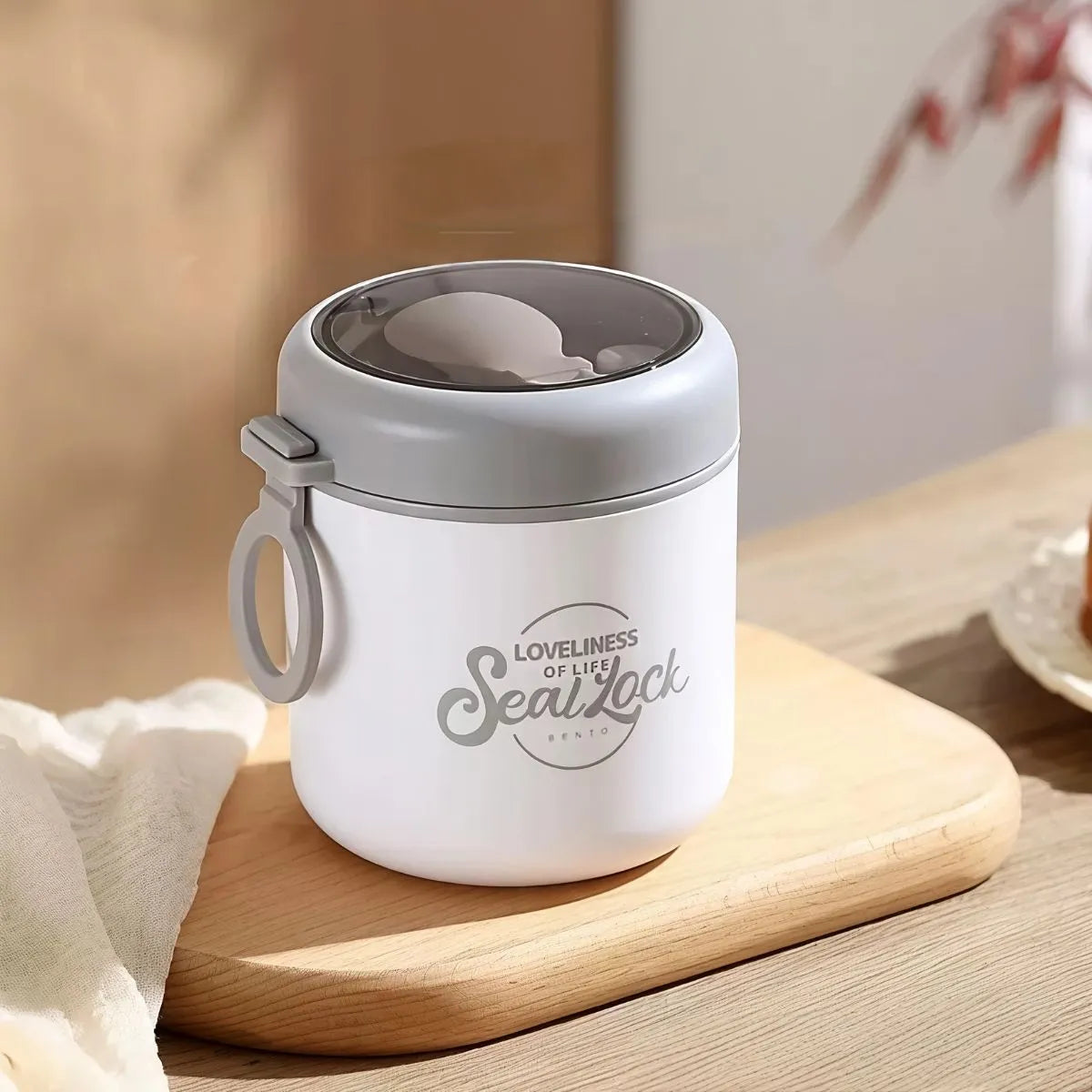 White Insulated Food Jar - Tinyminymo