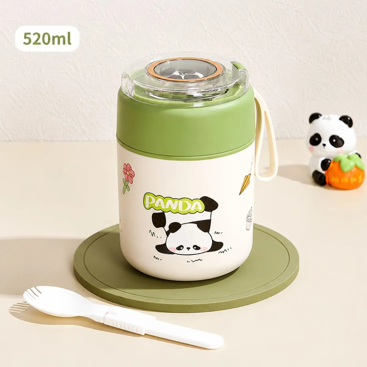 Insulated Food Jar with Spoon - Tinyminymo