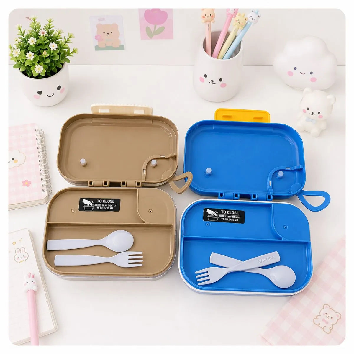 Opened Insulated Kids Lunch Box - Tinyminymo