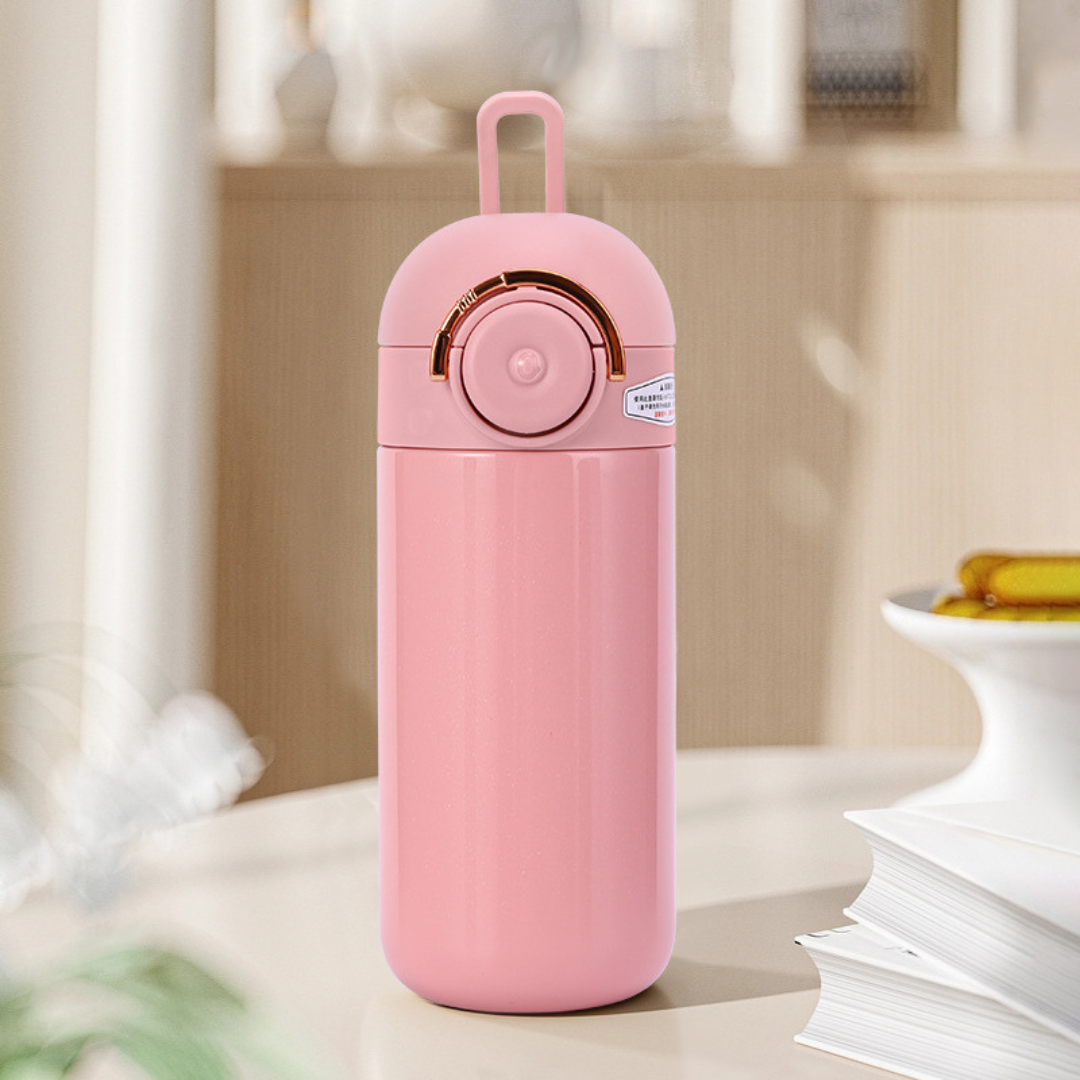 Pink Insulated Metallic Travel Bottle - Tinyminymo