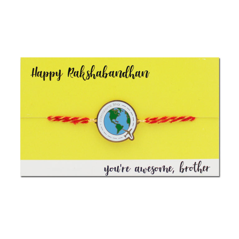 International Bro Metal Rakhi - Tinyminymo