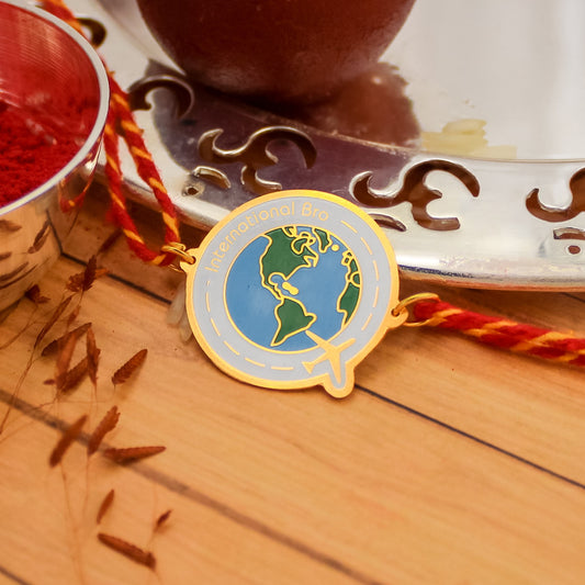 International Bro Metal Rakhi - Tinyminymo