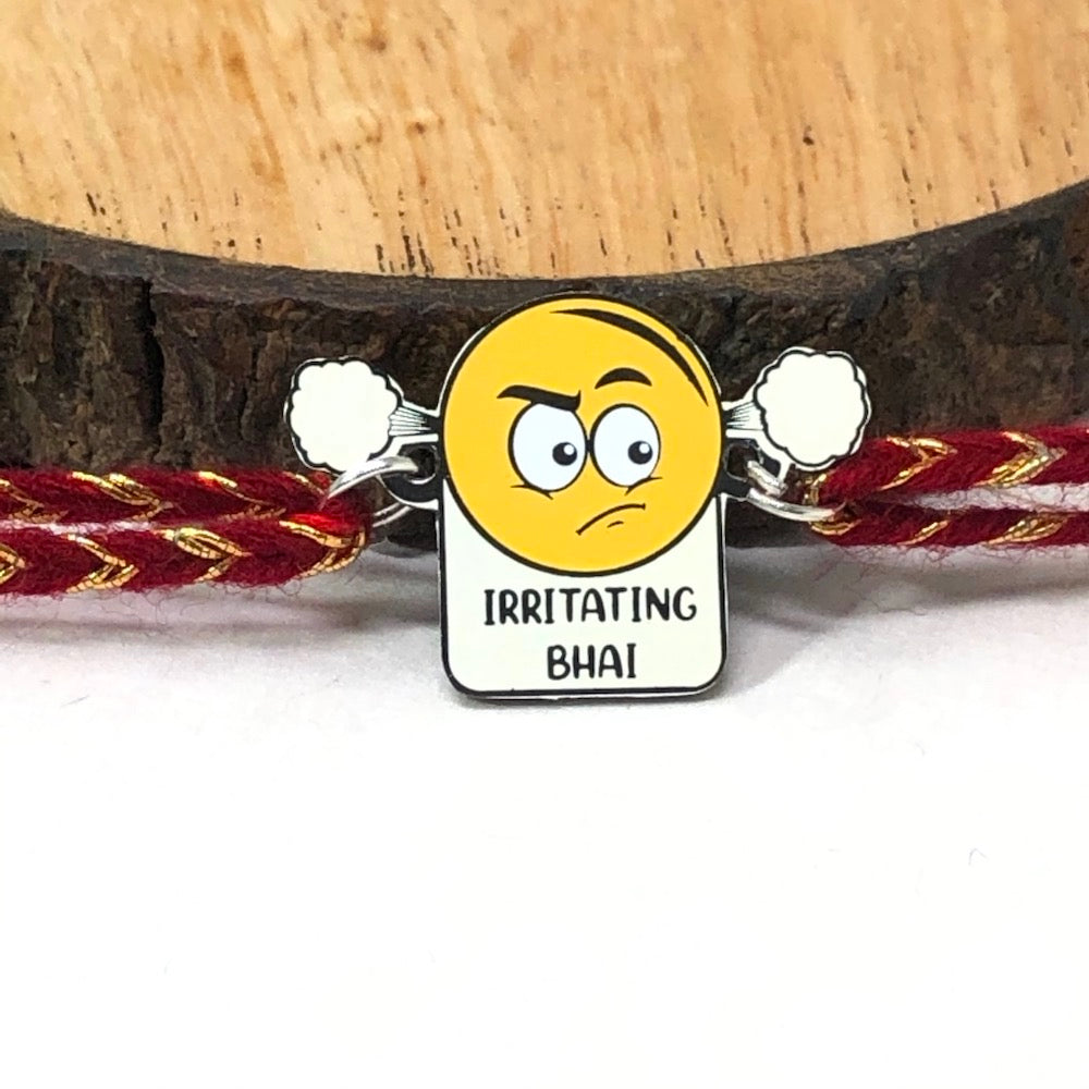 Irritating Bhai Metal Rakhi - Tinyminymo