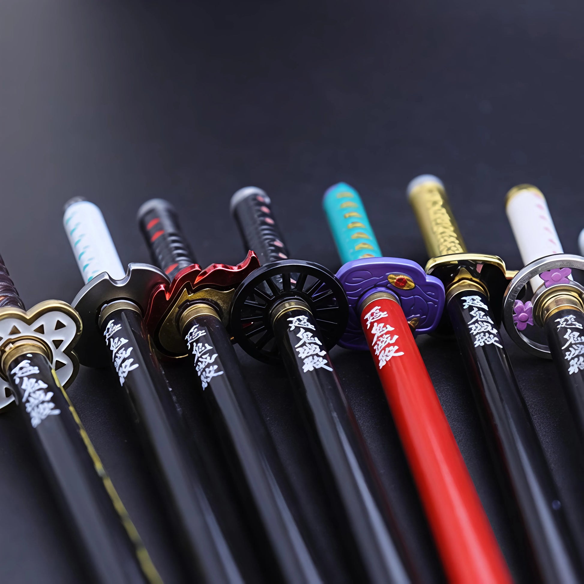 Collection of Katana Pens with Various Designs - Tinyminymo
