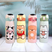 Kawaii Animal Temperature Display Sipper Bottle - Tinyminymo
