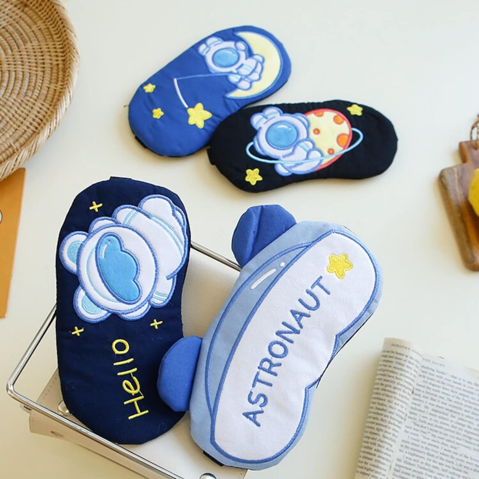 Kawaii Astronaut Eye Mask with Gel Pad - Tinyminymo
