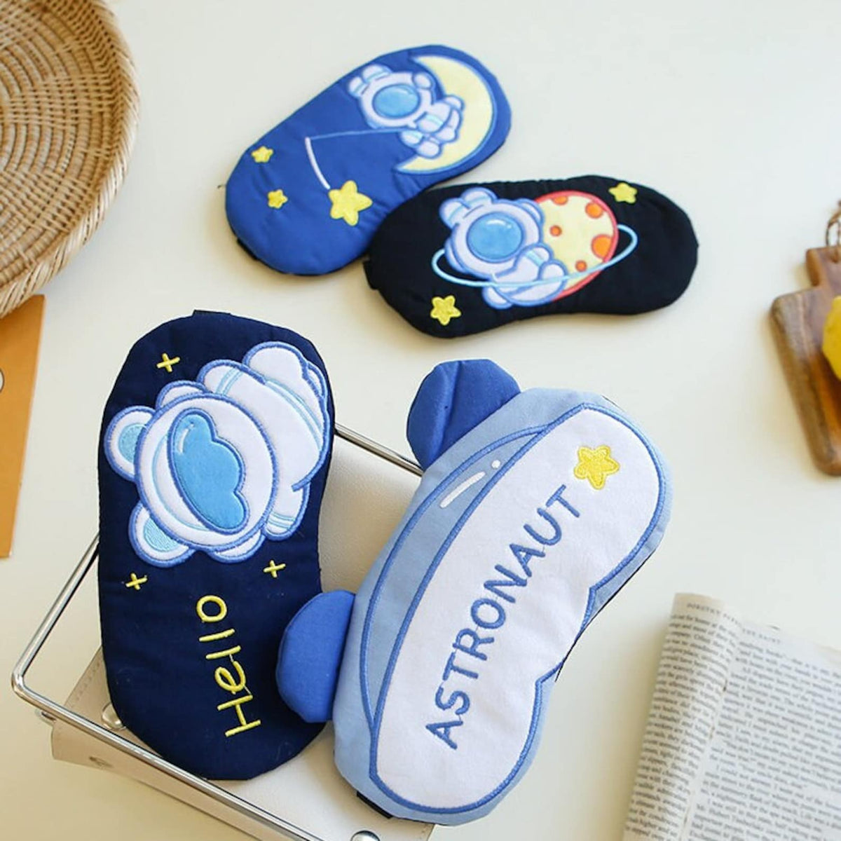 Kawaii Astronaut Eye Mask with Gel Pad - Tinyminymo