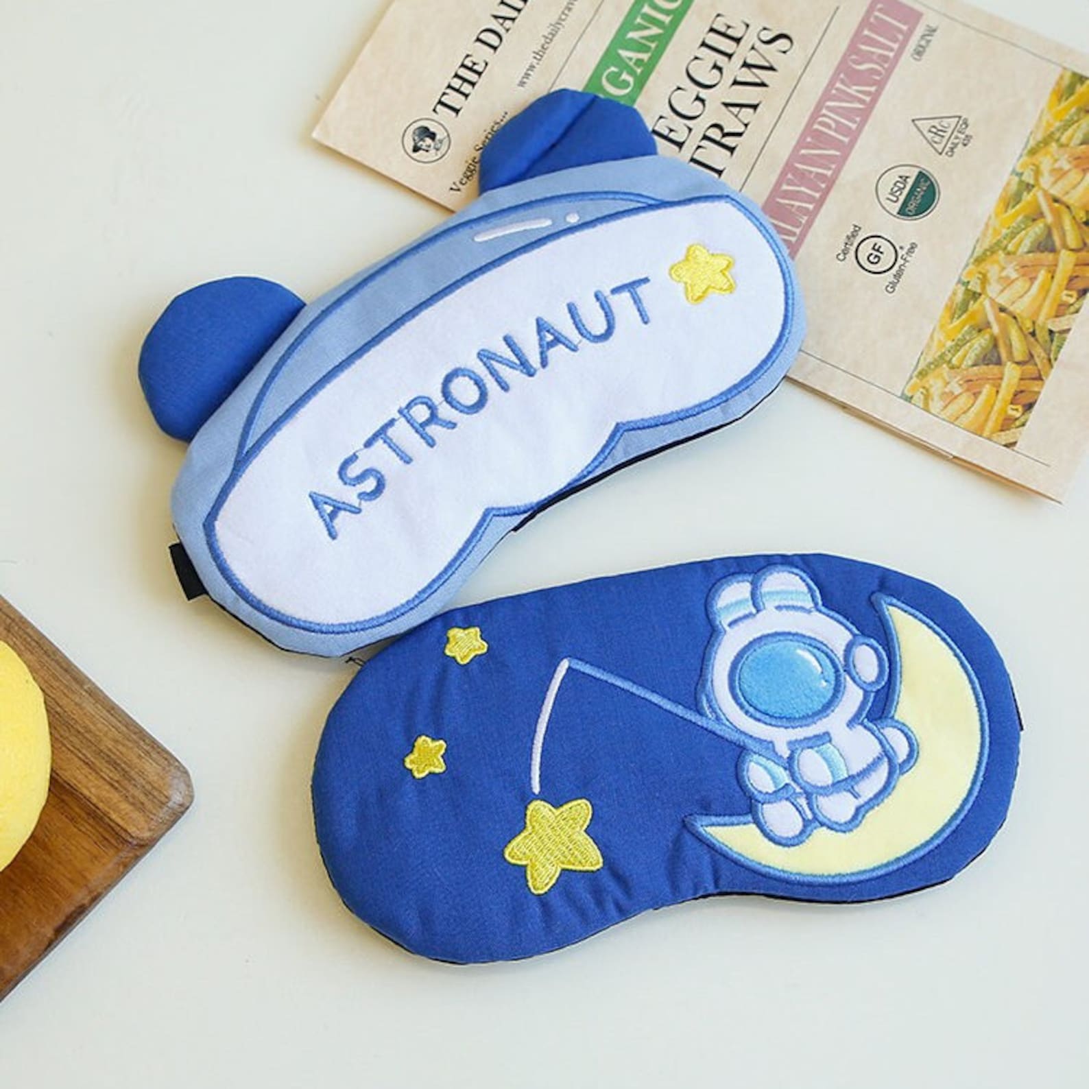Kawaii Astronaut Eye Mask with Gel Pad - Tinyminymo